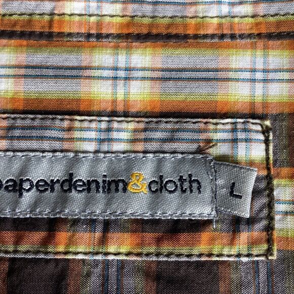 EUC mess SS dress shirt size L , with snap front pockets - Picture 2 of 5